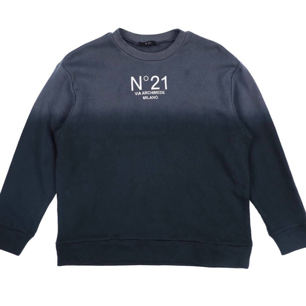 No. 21 Boys Ombré Grey Sweatshirt, Size 4Y